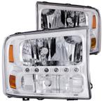 ANZO 2000-2004 Ford Excursion Crystal Headlights Chrome w/, Ophalen of Verzenden, Nieuw