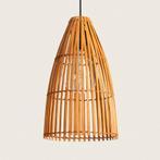 ACTIE: Hanglamp bamboe met E27 fitting Nadine FOIR, Huis en Inrichting, Lampen | Hanglampen, Nieuw, Verzenden