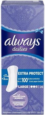 ALWAYS DAILIES EXTRA PROTECT LARGE INLEGKRUISJES DOOSJE 26.., Verzenden, Nieuw