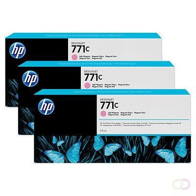 HP 771C licht-magenta DesignJet inktpatronens, 775 ml, 3-pac, Computers en Software, Printerbenodigdheden, Verzenden