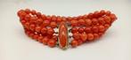 Armband - 18 karaat Geel goud Koraal - Koraal, Nieuw
