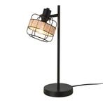 lux.pro Tafellamp Shields bureaulamp E14 zwart en beige, Huis en Inrichting, Lampen | Tafellampen, Nieuw, Verzenden