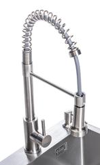 Keukenkraan uittrekbare uitloop | RVS | Zilver | Mengkraan, Minder dan 50 cm, Overige kleuren, Verzenden, Nieuw