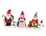 Christmas garden gnomes, set of 3 - LEMAX, Nieuw, Verzenden