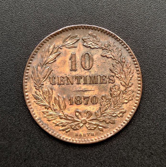 Luxemburg. Willem III. 10 Centimes 1870 (Zonder, Postzegels en Munten, Munten | Europa | Niet-Euromunten
