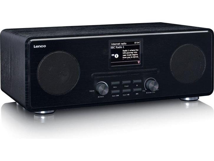 Lenco DIR-261BK - Internetradio DAB+ FM met CD-speler en, Audio, Tv en Foto, Radio's, Zo goed als nieuw, Verzenden