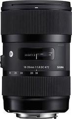 Sigma A 18-35 mm F1.8 DC HSM 72 mm filter (geschikt voor, Verzenden, Zo goed als nieuw, Standaardlens