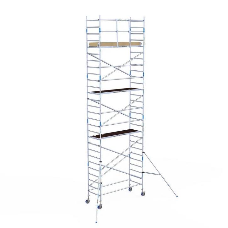 ALX rolsteiger 90 x 9,2m WH met voorloopleuning, Doe-het-zelf en Verbouw, Steigers, Rolsteiger of Kamersteiger, Nieuw, 5 meter of hoger