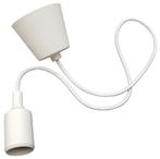 LED lamp DIY | pendel hanglamp - strijkijzer snoer | E27 sil, Nieuw, Verzenden