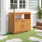vidaXL Tuinwandtafel 80x35x75 cm massief acaciahout, Tuin en Terras, Verzenden, Nieuw, Hout