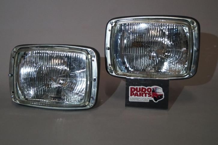 Koplampen Mercedes Dubbellucht Dudo Bus Camper 407 508 608, Auto-onderdelen, Verlichting, Nieuw, Herkomst onderdeel bekend, Mercedes-Benz