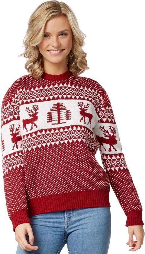 2dekans | Dressforfun Kersttrui Winterwonderland rood-wit, Diversen, Kerst, Zo goed als nieuw, Ophalen of Verzenden