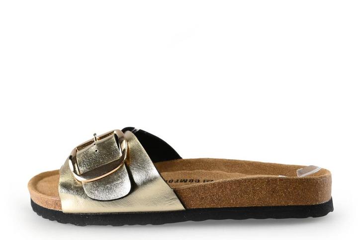Bent slippers in maat 39 Goud | 10% korting, Kleding | Dames, Schoenen, Overige kleuren, Zo goed als nieuw, Slippers, Verzenden