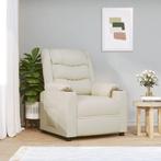 vidaXL Massagestoel elektrisch kunstleer crèmekleurig, Verzenden, Nieuw