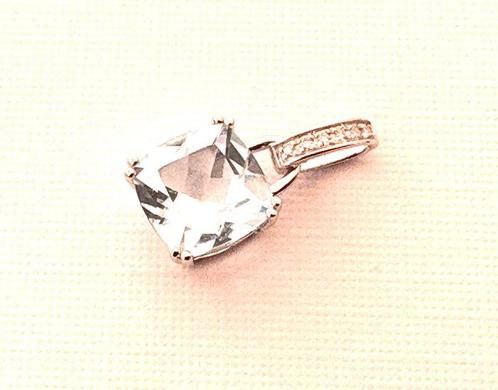 Zonder Minimumprijs - Hanger - 14 karaat Witgoud - 2.70ct., Sieraden, Tassen en Uiterlijk, Antieke sieraden
