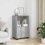 vidaXL Rolkast 55x40x91 cm bewerkt hout grijs sonoma, Huis en Inrichting, Verzenden, Nieuw, 50 tot 100 cm, Minder dan 100 cm