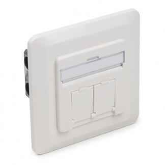 RJ45 wandcontactdoos | FTP, Computers en Software, Pc- en Netwerkkabels, Nieuw, Verzenden