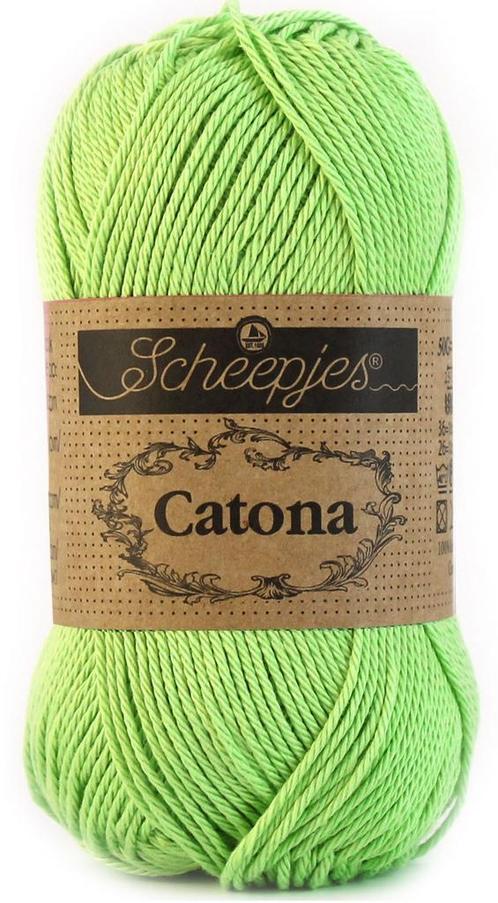 Scheepjes Catona 50 gram - 513 apple granny - Katoen Garen, Hobby en Vrije tijd, Breien en Haken, Ophalen of Verzenden