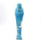 Oude Egypte, late periode Keramiek Blauwe geglazuurde Shabti