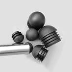 Plastic stoelpootdop (intern, bolkop, rond, 14-18-20, zwart, Ophalen of Verzenden, Nieuw