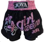 Joya Girl Generation Muay Thai Kickboks Broekje Zwart Roze, Nieuw, Maat 46 (S) of kleiner, Joya, Ophalen of Verzenden