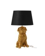 Lamp - Metaal - Gouden hond + lampenkap!