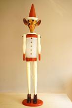 Staande lamp - Houten mid-century Pinocchio vloerlamp -
