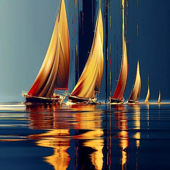 Eric Lespinasse - #13 - Regatta - XXL, Antiek en Kunst, Kunst | Schilderijen | Modern