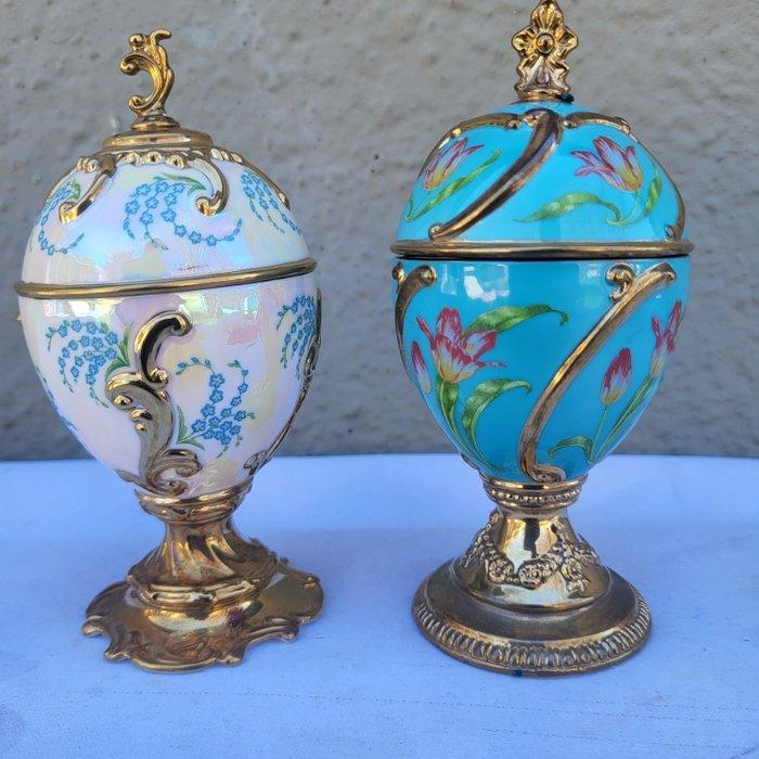 Fabergé ei - Mooie Faberge-huis muzikale carrousel-ei serie, Antiek en Kunst, Curiosa en Brocante