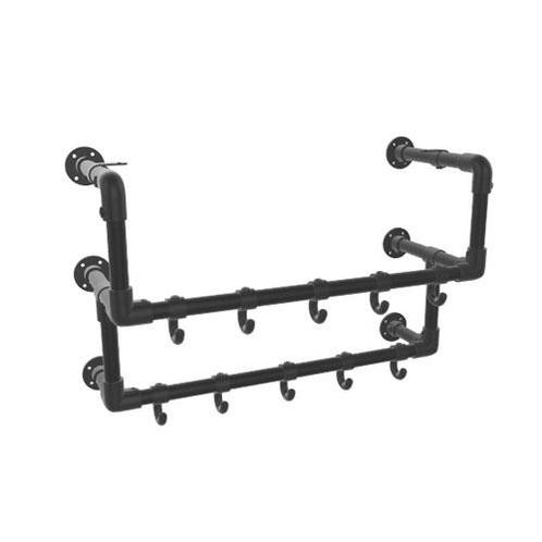 Industriële Steigerbuis Kapstok Bradford | Zwart 26.9 mm | W, Huis en Inrichting, Woonaccessoires | Kapstokken, Ophalen of Verzenden