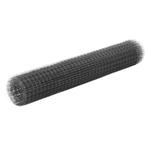 vidaXL Kippengaas 25x1 m staal met PVC coating grijs, Verzenden, Nieuw, IJzer, 1 tot 2 meter