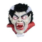 Dracula horror masker met zwart/wit haar - Halloween maskers, Ophalen of Verzenden, Nieuw