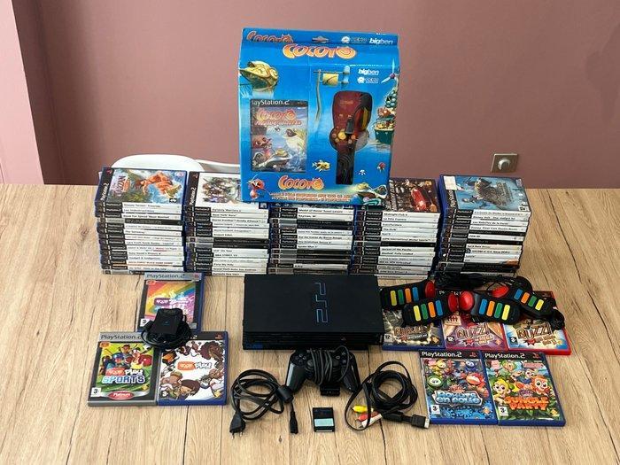 Sony - Playstation 2 (PS2) - Videogameconsole + games - In, Spelcomputers en Games, Spelcomputers | Overige Accessoires
