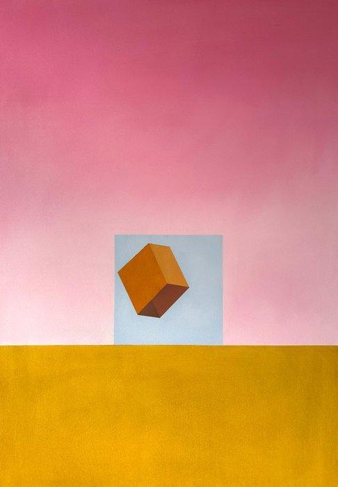 Johanna Piesniewski - FRAGMENT XIX (CUBE), Antiek en Kunst, Kunst | Schilderijen | Modern