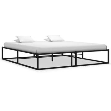 vidaXL Bedframe metaal zwart 140x200 cm beschikbaar voor biedingen