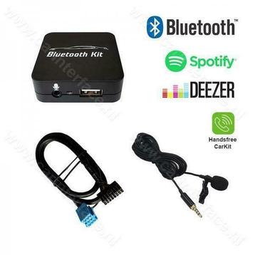 FIAT Bluetooth streamen + handsfree carkit Spotify, Deezer beschikbaar voor biedingen