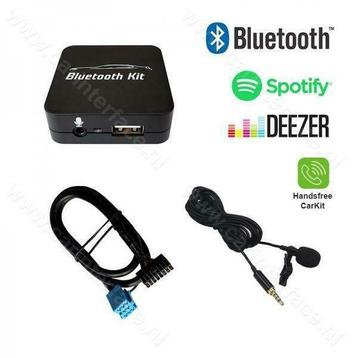 FIAT Bluetooth streamen + handsfree carkit Spotify, Deezer