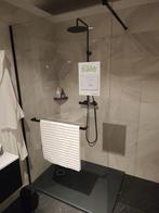Inloopdouche 120cm mat zwart met 8mm antikalk glas - 0031, Ophalen, Nieuw, Glas, Douche