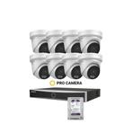 Hikvision Hybrid Colorvu 8x 8MP 2.8mm  3.0 + 8CH NVR + 2 TB, Audio, Tv en Foto, Videobewaking, Verzenden, Nieuw, Buitencamera