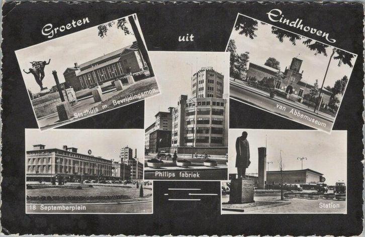 EINDHOVEN - Meerluik Groeten uit Eindhoven, Verzamelen, Ansichtkaarten | Nederland, Verzenden