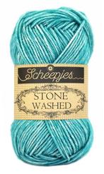 Scheepjes Stone Washed - 815 green agate - Katoen Garen, Hobby en Vrije tijd, Breien en Haken, Ophalen of Verzenden, Nieuw