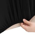 Bankhoes stretch polyester jersey zwart (Deco artikelen), Verzenden