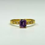 Zonder Minimumprijs - Ring - 10 kt. Geel goud - 1.10ct. tw., Sieraden, Tassen en Uiterlijk, Ringen, Nieuw