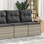 vidaXL 2-delige Loungeset met kussens poly rattan acacia, Tuin en Terras, Verzenden, Nieuw, Rotan, Loungeset