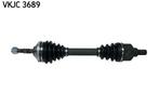 SKF Aandrijfas links voor - Peugeot 206 1.4 1.6 - Met A..., Auto-onderdelen, Remmen en Aandrijving, Verzenden, Nieuw