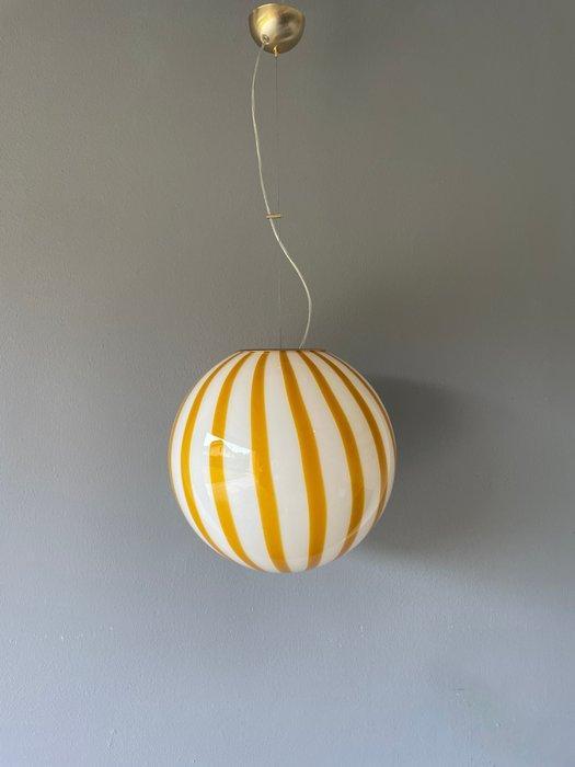 Dante Interior - Plafondlamp - Murano filigrana strepen lamp, Antiek en Kunst, Antiek | Lampen