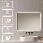 Loxa - Badkamerspiegel Sorento Zwart 80x60cm, Huis en Inrichting, Verzenden, Nieuw, Rechthoekig