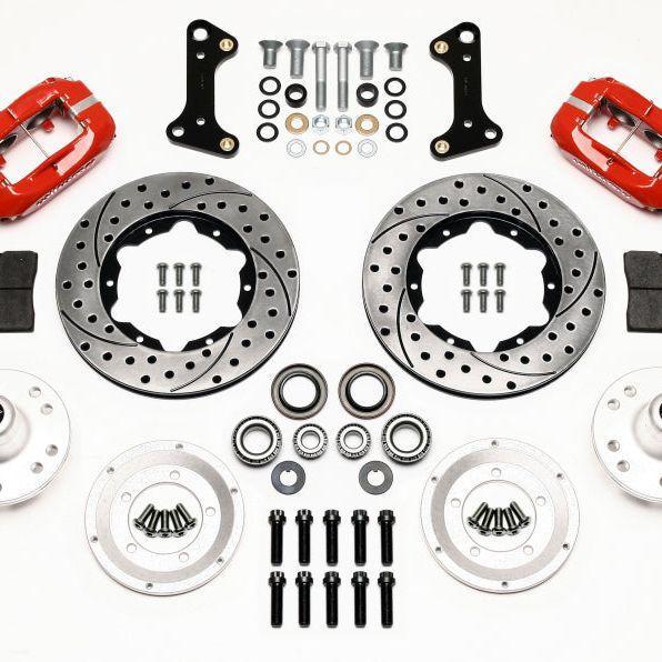 Wilwood Forged Dynalite Front Kit 11.00in Drill-Red 67-69, Auto-onderdelen, Remmen en Aandrijving, Ophalen of Verzenden