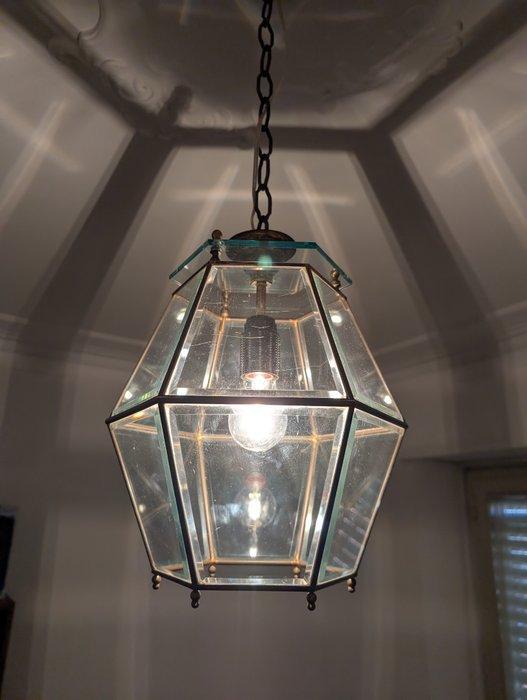 Lantaarn - Kristal - Brons, gepolijst kristal, Antiek en Kunst, Antiek | Overige Antiek