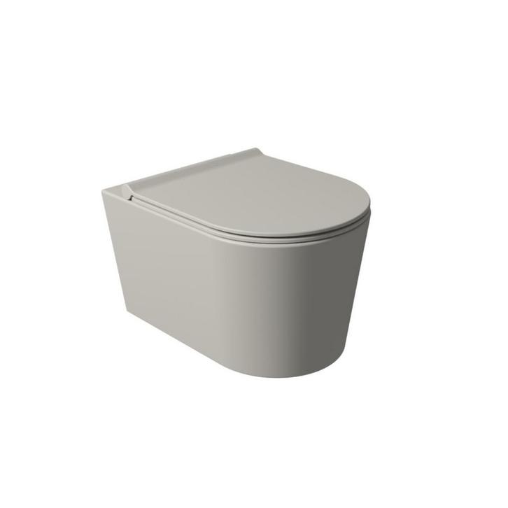Wandcloset Civita 50x35x36.5cm Keramiek Rimless Mat Grijs, Doe-het-zelf en Verbouw, Sanitair, Overige typen, Nieuw, Ophalen of Verzenden